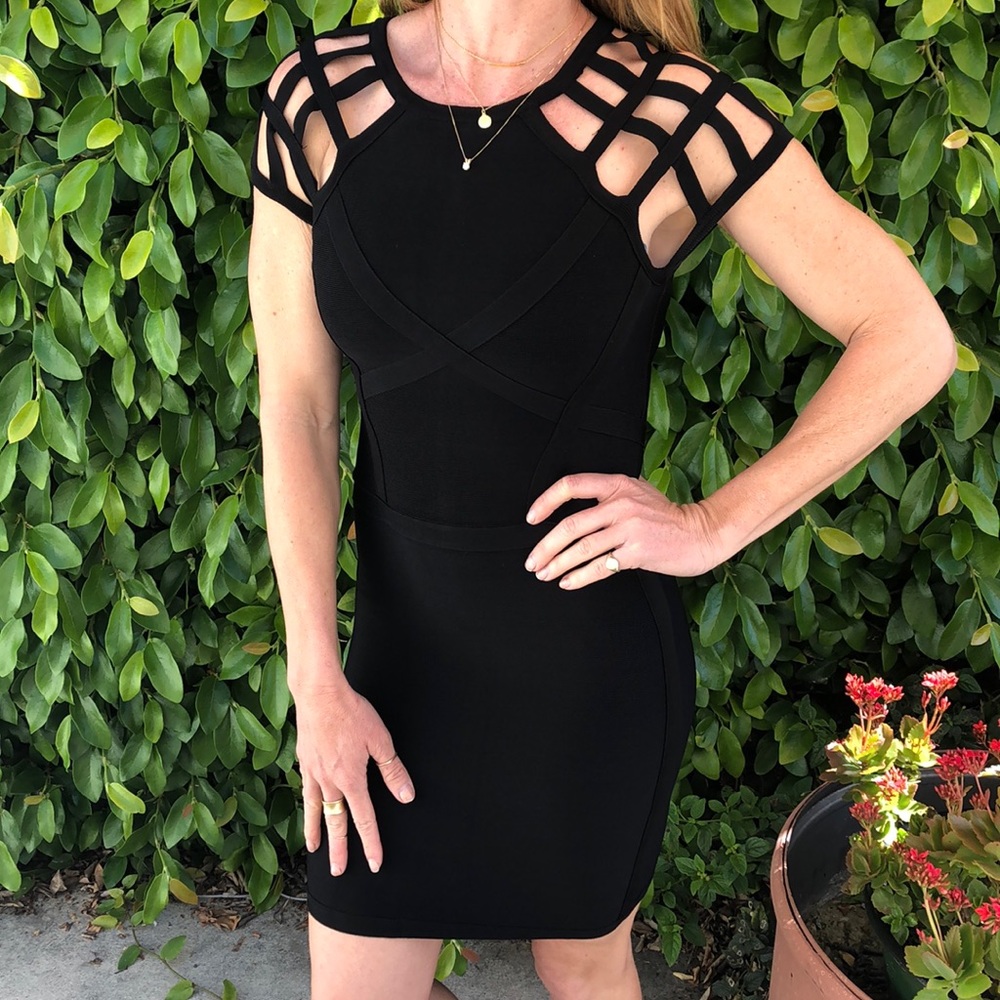 Black BeBe dress